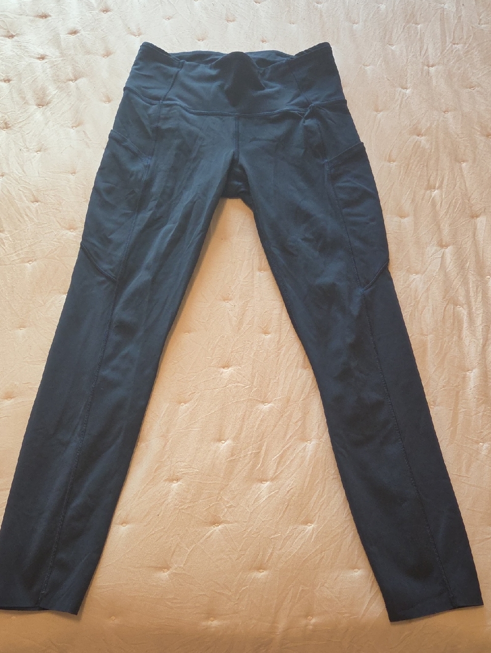 lululemon athletica Navy Blue Leggings with Side Pockets